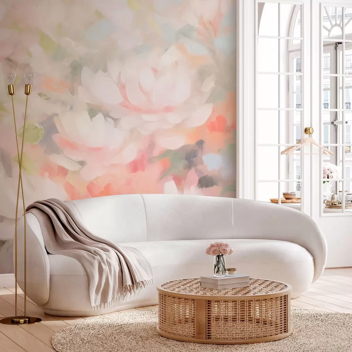 fototapet Flori roz w08547