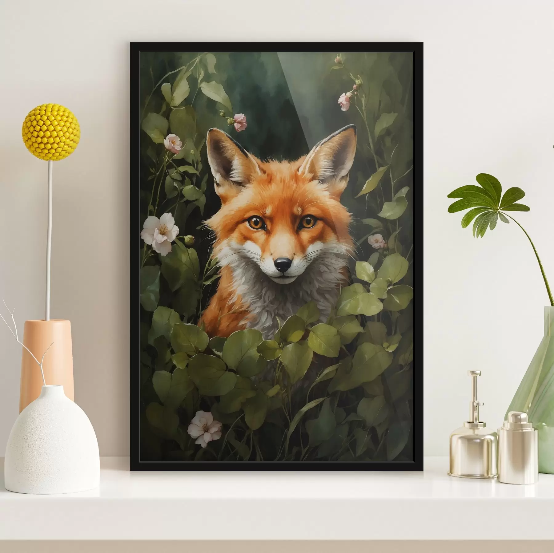 fototapet Vulpe în tufișuri f41777