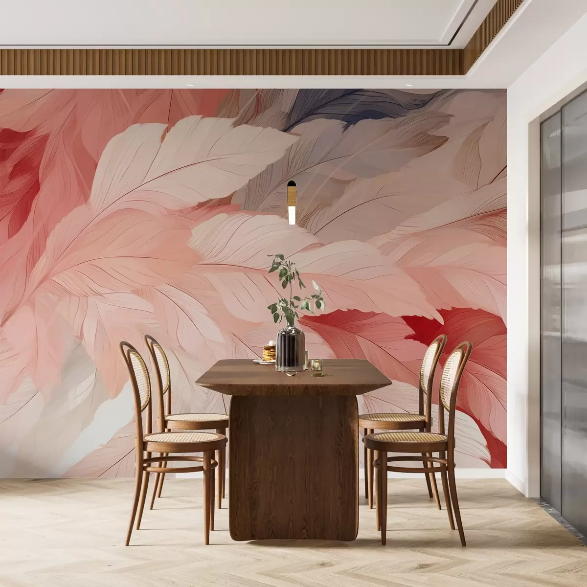 fototapet Pene în secțiuni transversale delicate w02598