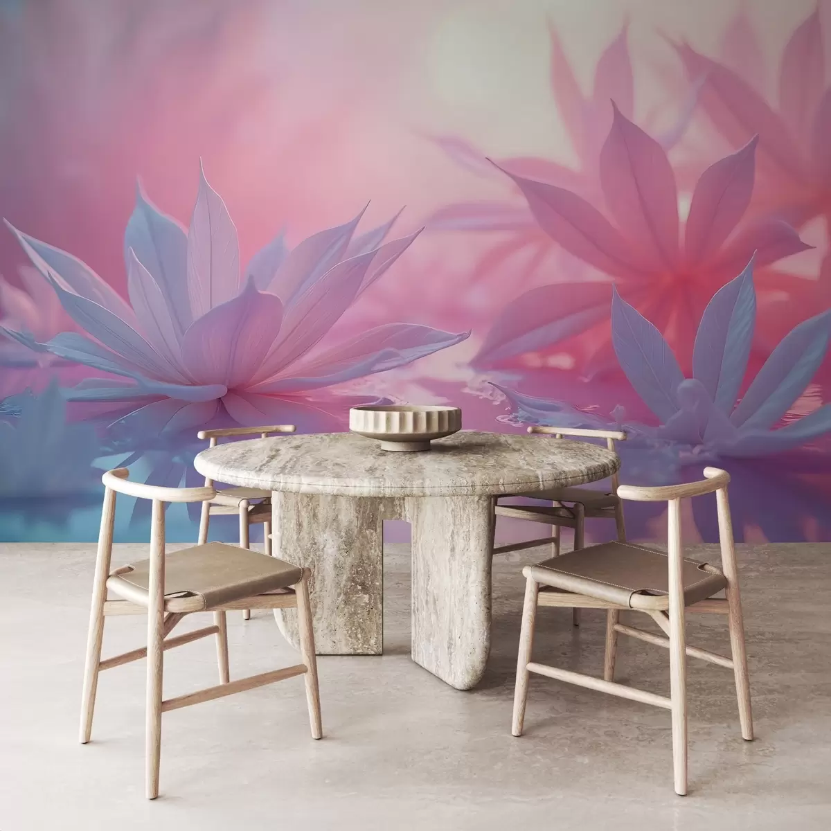 fototapet Petale de flori voluminoase w02617