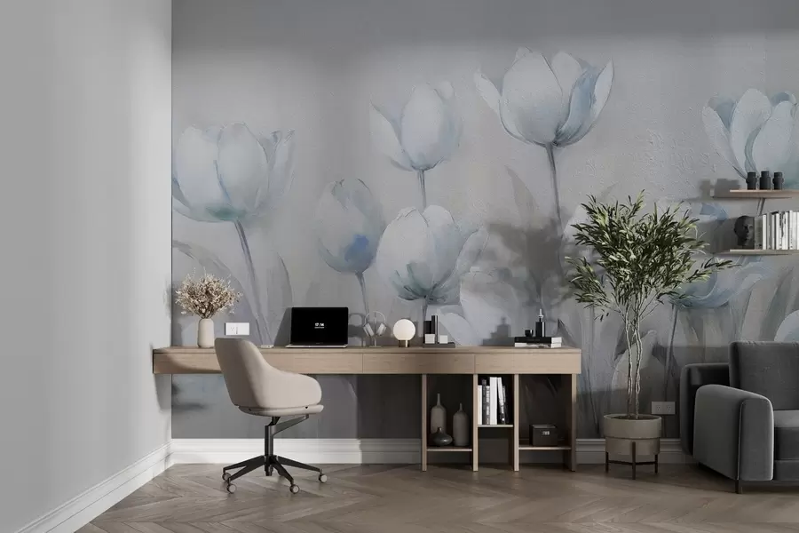 fototapet Lalele în stil grunge w02618v1