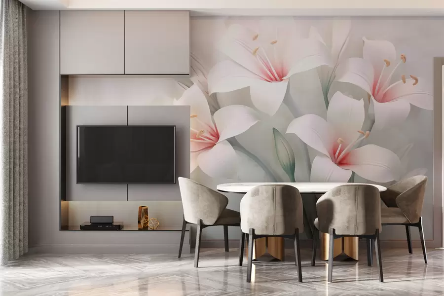 fototapet Crini superbi pe un fundal neclar w02556