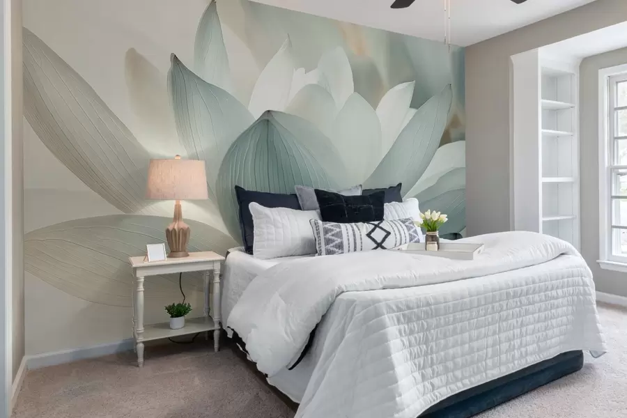 fototapet Lotus elegant în nuanțe delicate w08487