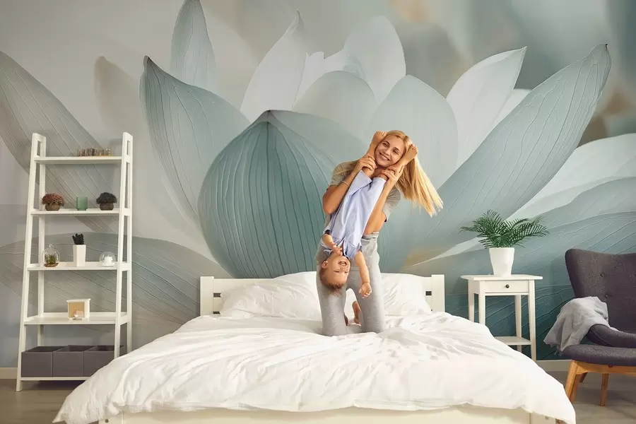 fototapet Lotus elegant în nuanțe delicate w08487
