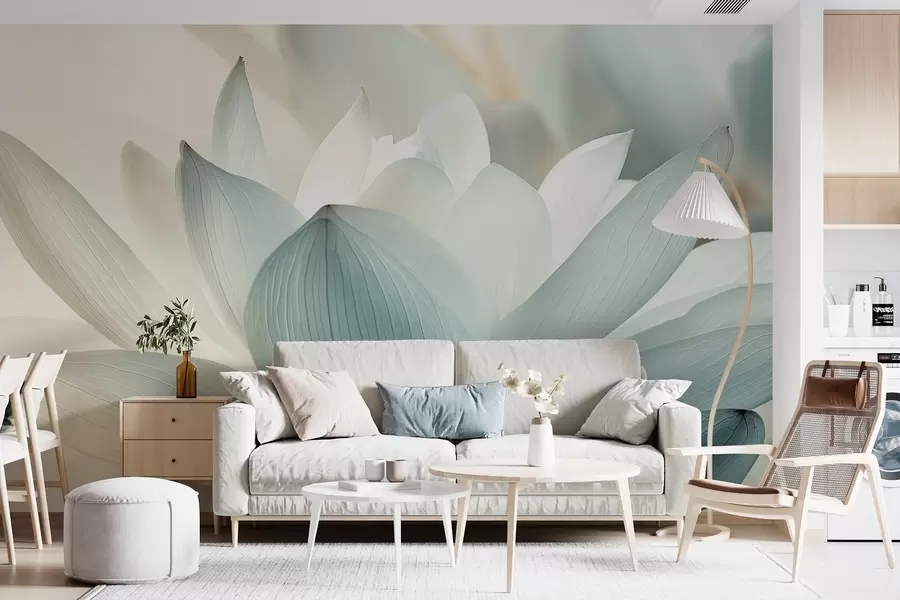 fototapet Lotus elegant în nuanțe delicate w08487