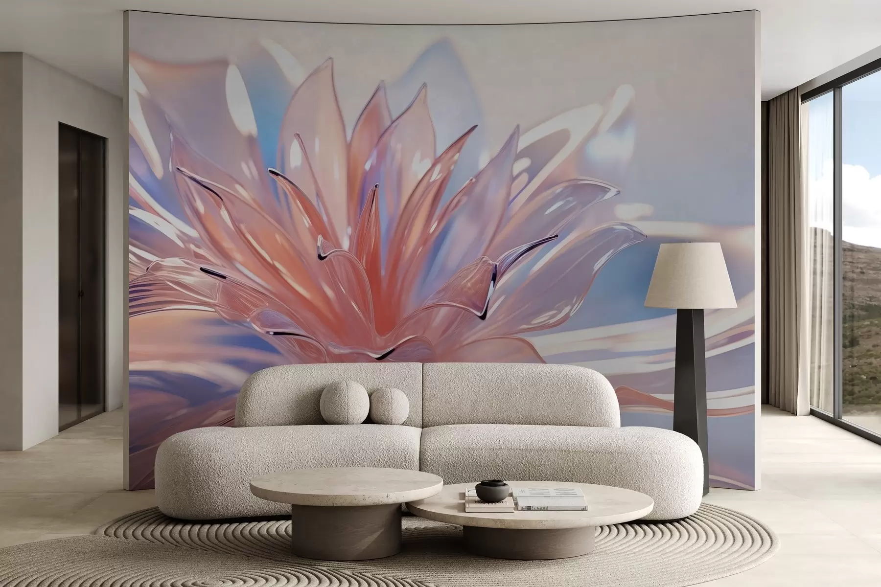 fototapet Floare de cristal mare w02623