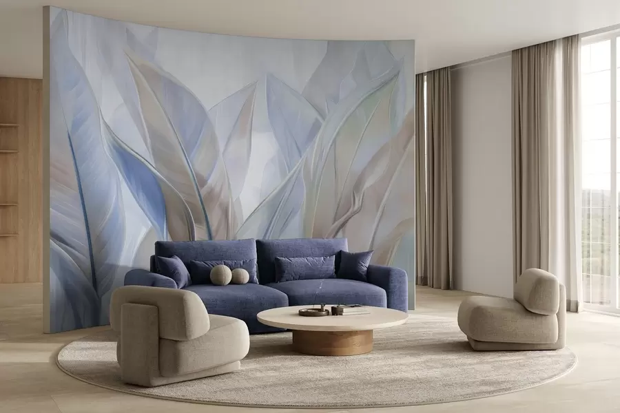 fototapet Frunze multicolore stilizate w02624v1