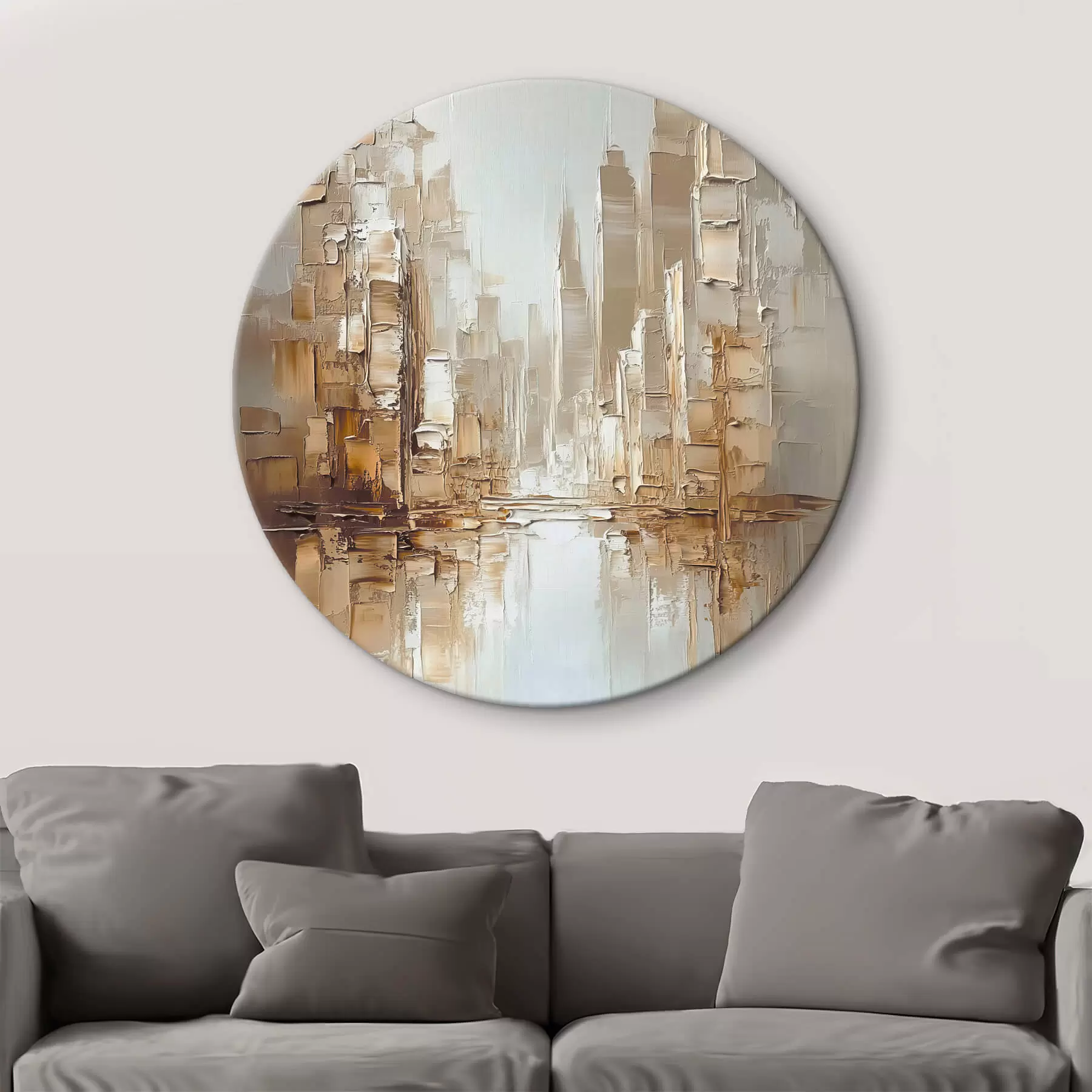 Tablouri Abstracție cu imitație de tușe de pensulă r42132