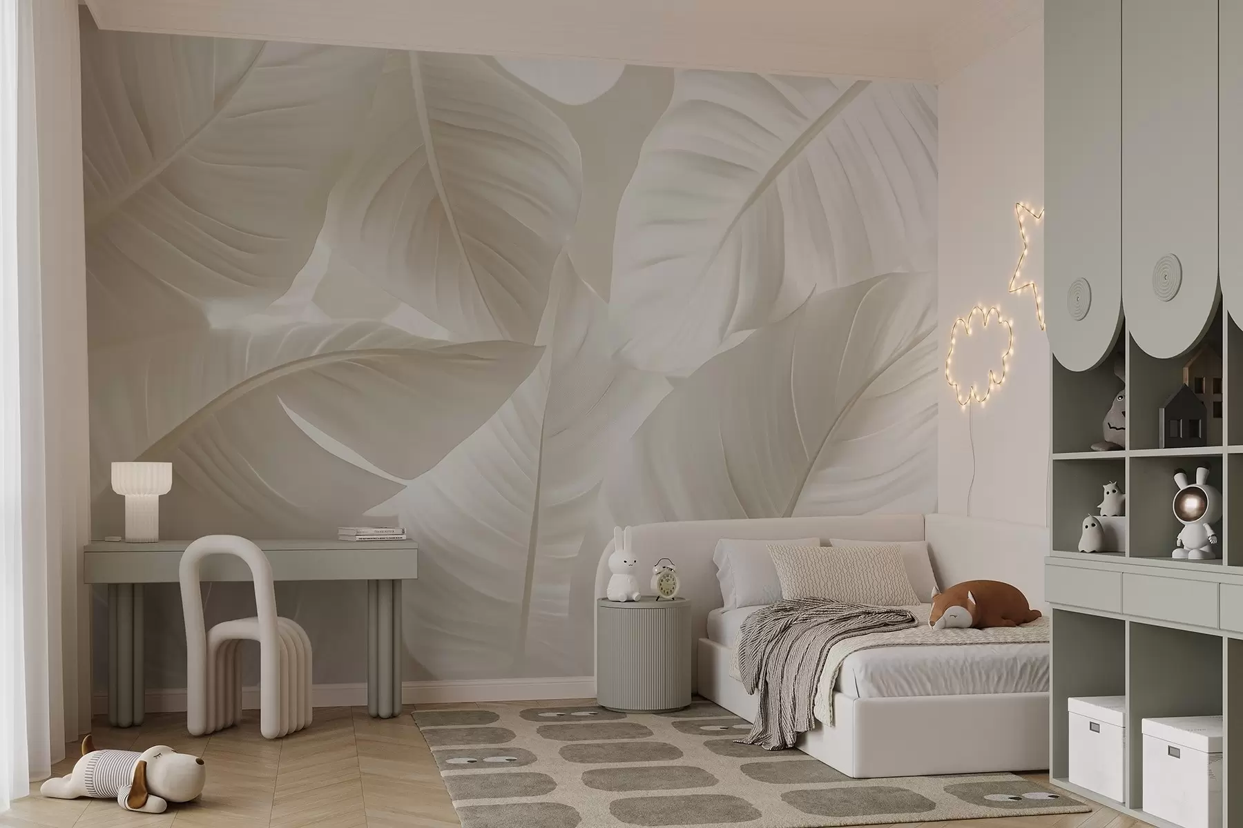 fototapet Frunze mari și delicate w08565