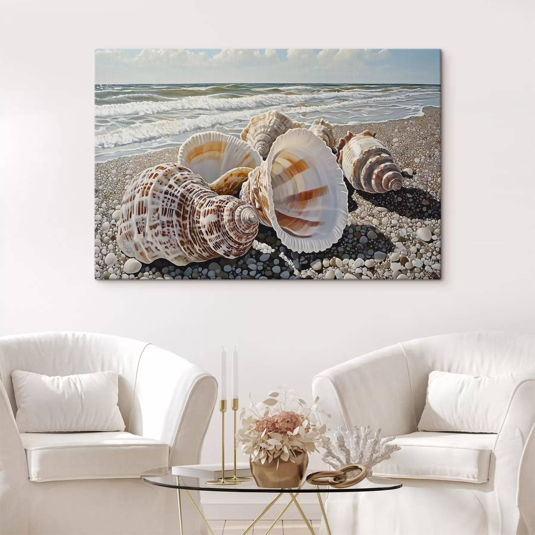 fototapet Coajă de mare pe malul mării s42333