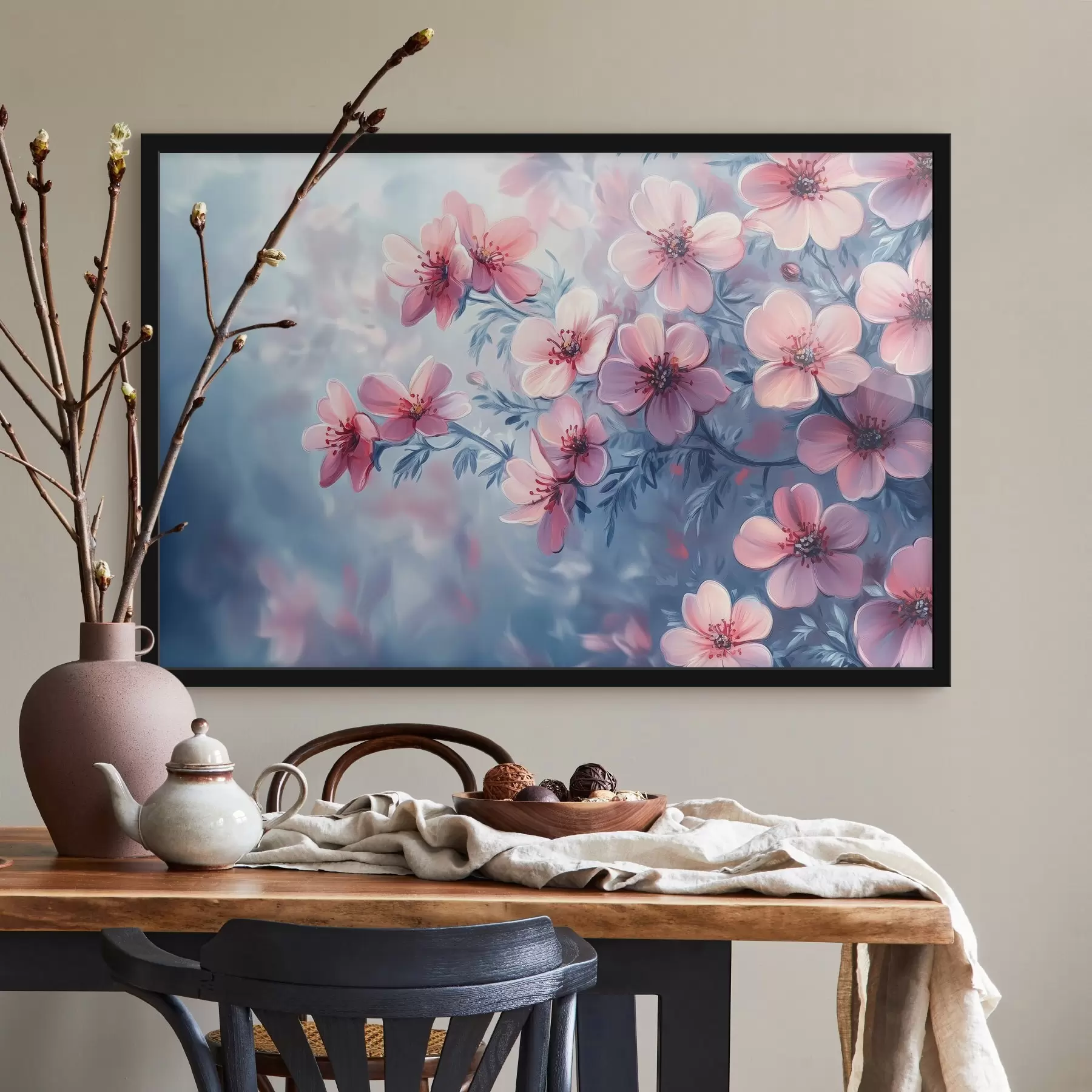 fototapet Flori roz delicate f42322