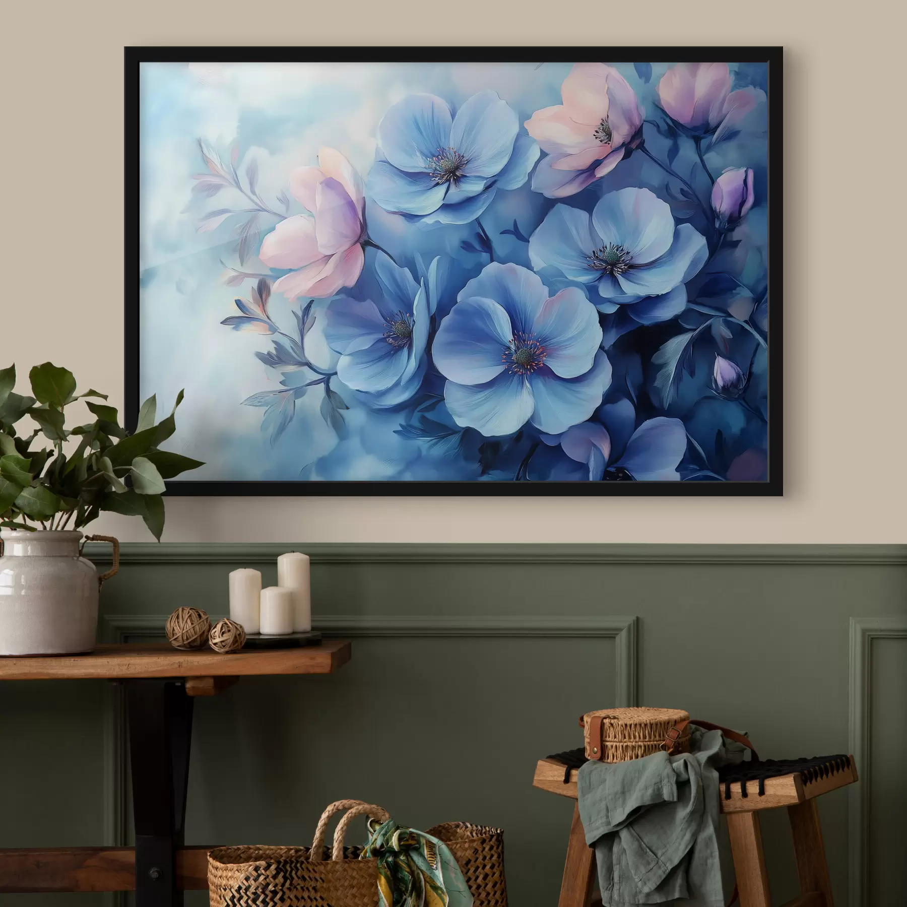 fototapet Flori albastre f42332