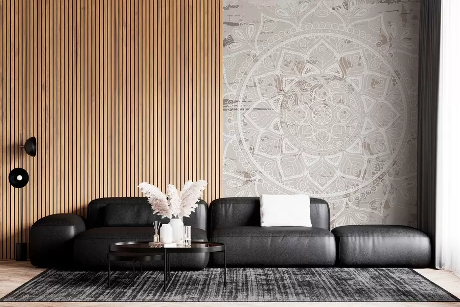 fototapet Mandala etnică în nuanțe delicate w02693