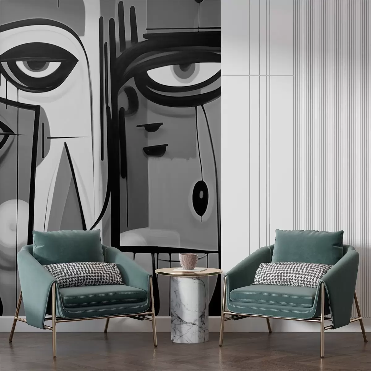 fototapet Portret abstract w02698v1