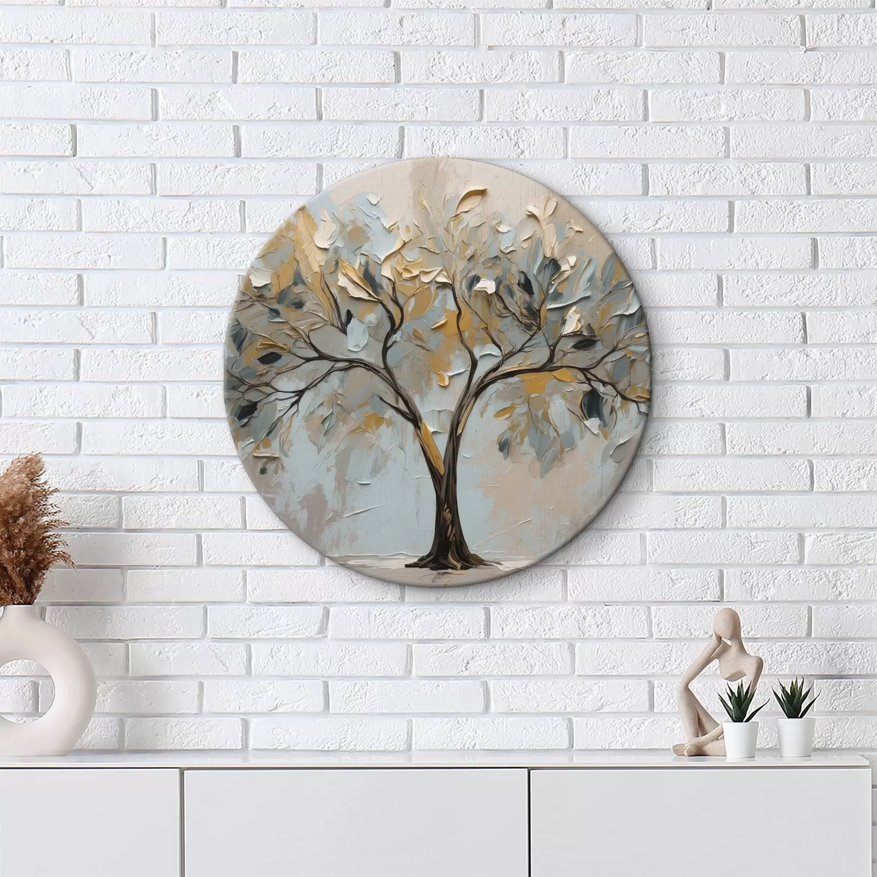 Tablouri Copac pe un fundal abstract de ulei r40858