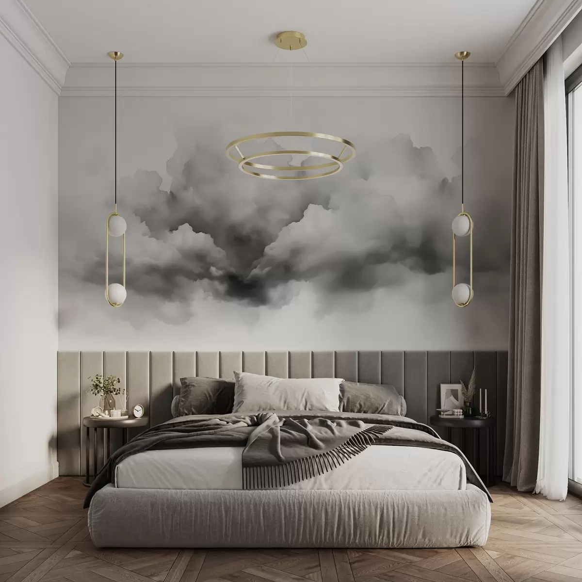 fototapet Nori imitație acuarelă w02727