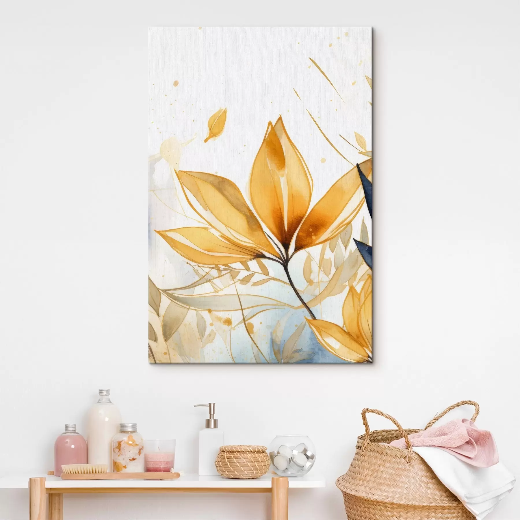 fototapet Floare. imitație acuarelă s42391