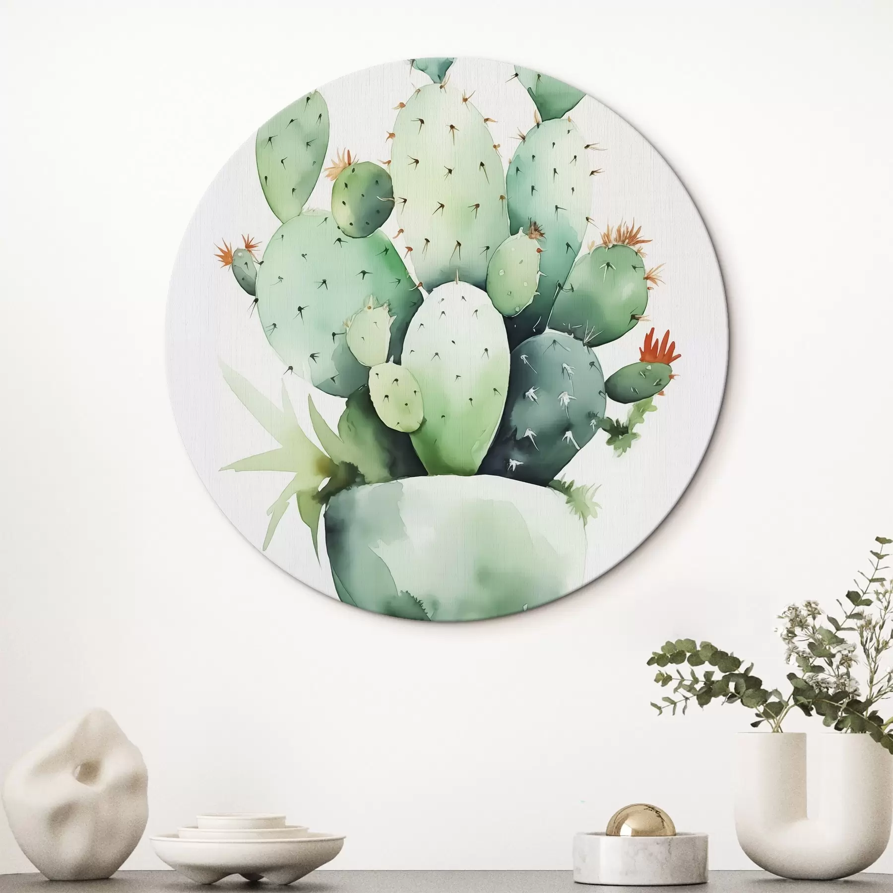 fototapet Cactus imitație acuarelă umedă r42410