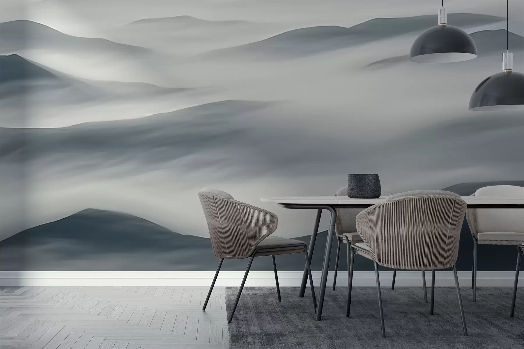 fototapet Ceață deasupra munților w02819