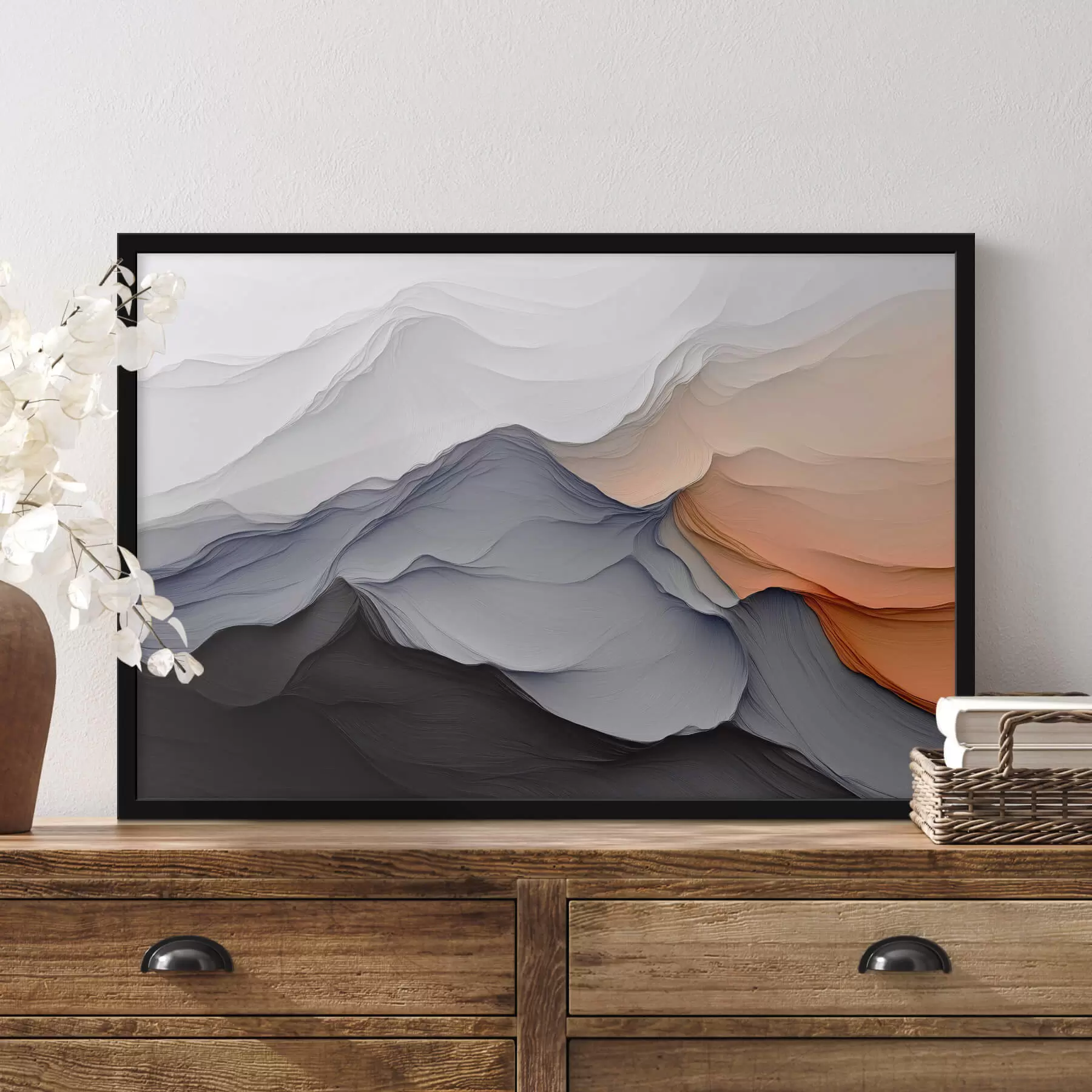 fototapet Abstracție cu imitație de munți f42457