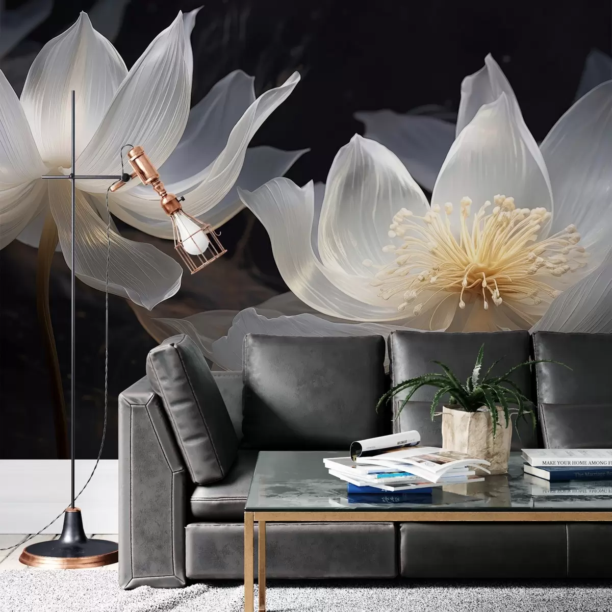 fototapet Flori prețioase luxuriante w02846