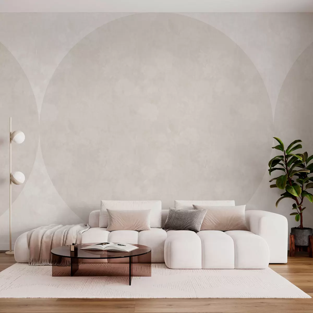 fototapet Geometrie cercuri minimaliste w02831v1