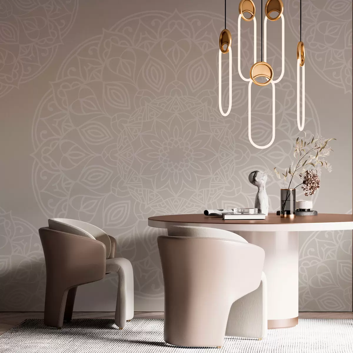 fototapet Geometrie elegantă mandala w02832v1