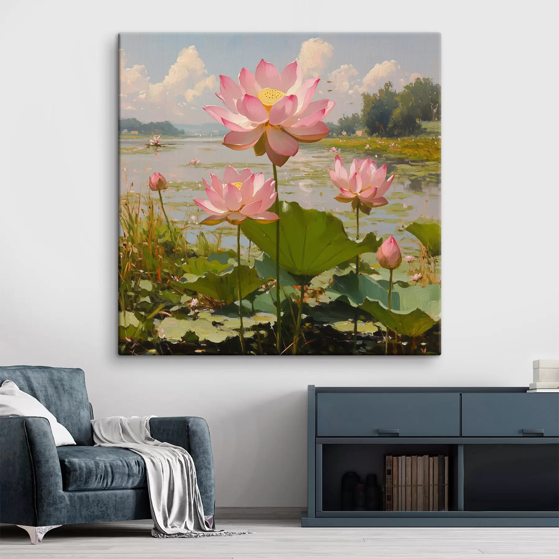 Tablouri Lotuși pe apă s42502