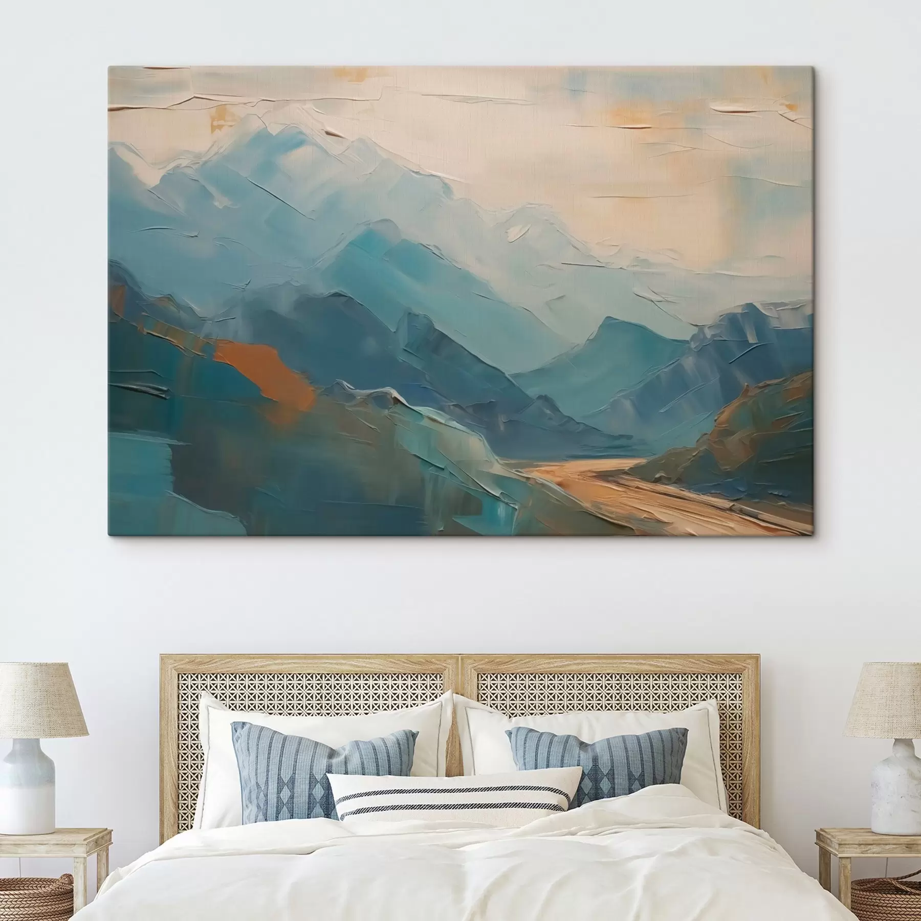 fototapet Munți abstracție imitație brushstrokes s42592