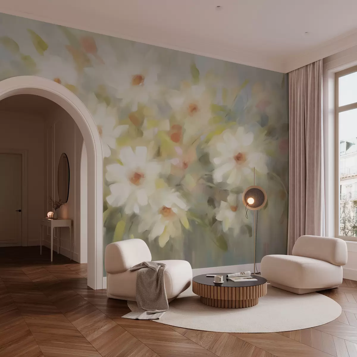 fototapet Flori albe de vară w02879