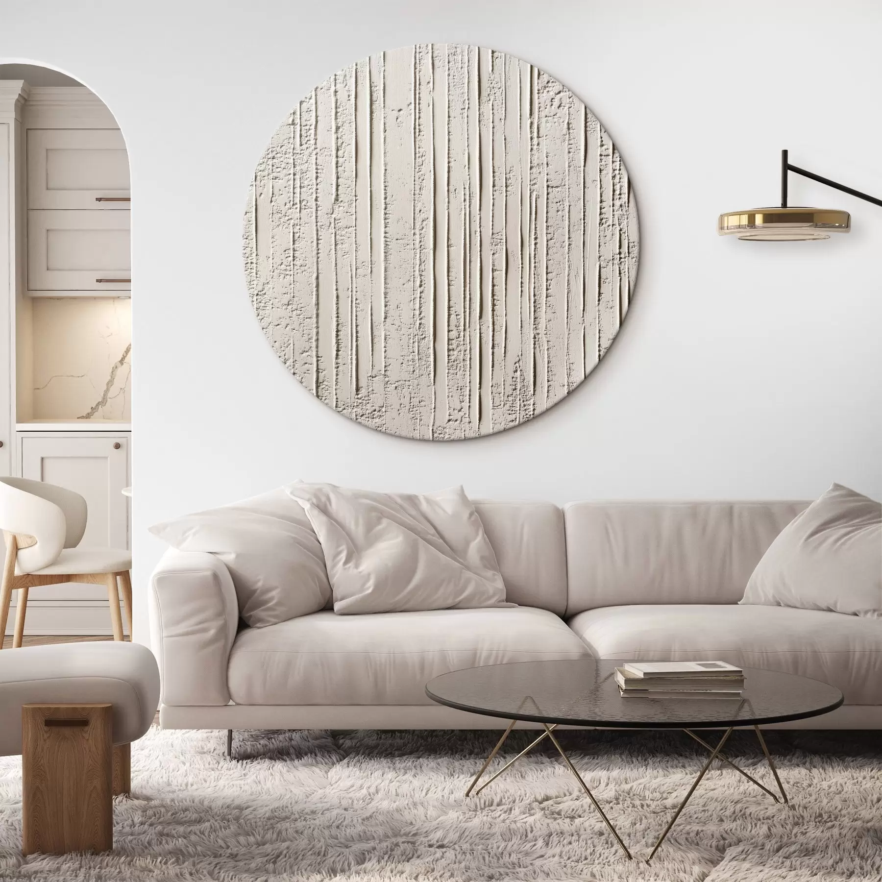 Tablouri Abstracție monocromă texturată r42614