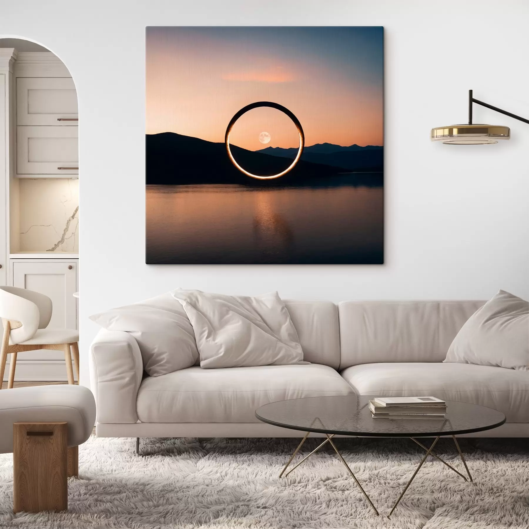 Tablouri Fotografie a lunii prin inel s42550