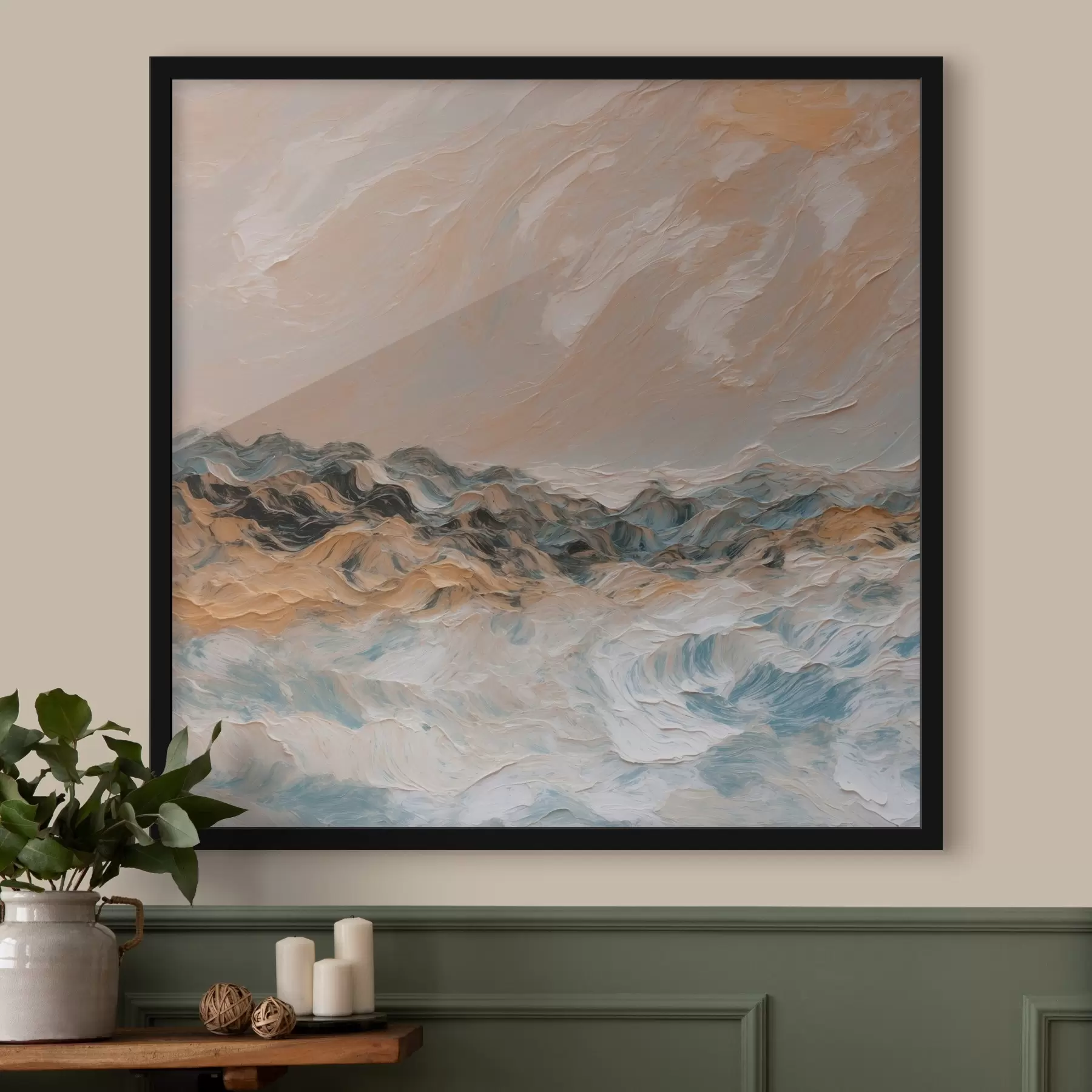 fototapet Marea abstractă în stilul picturii în ulei f42529