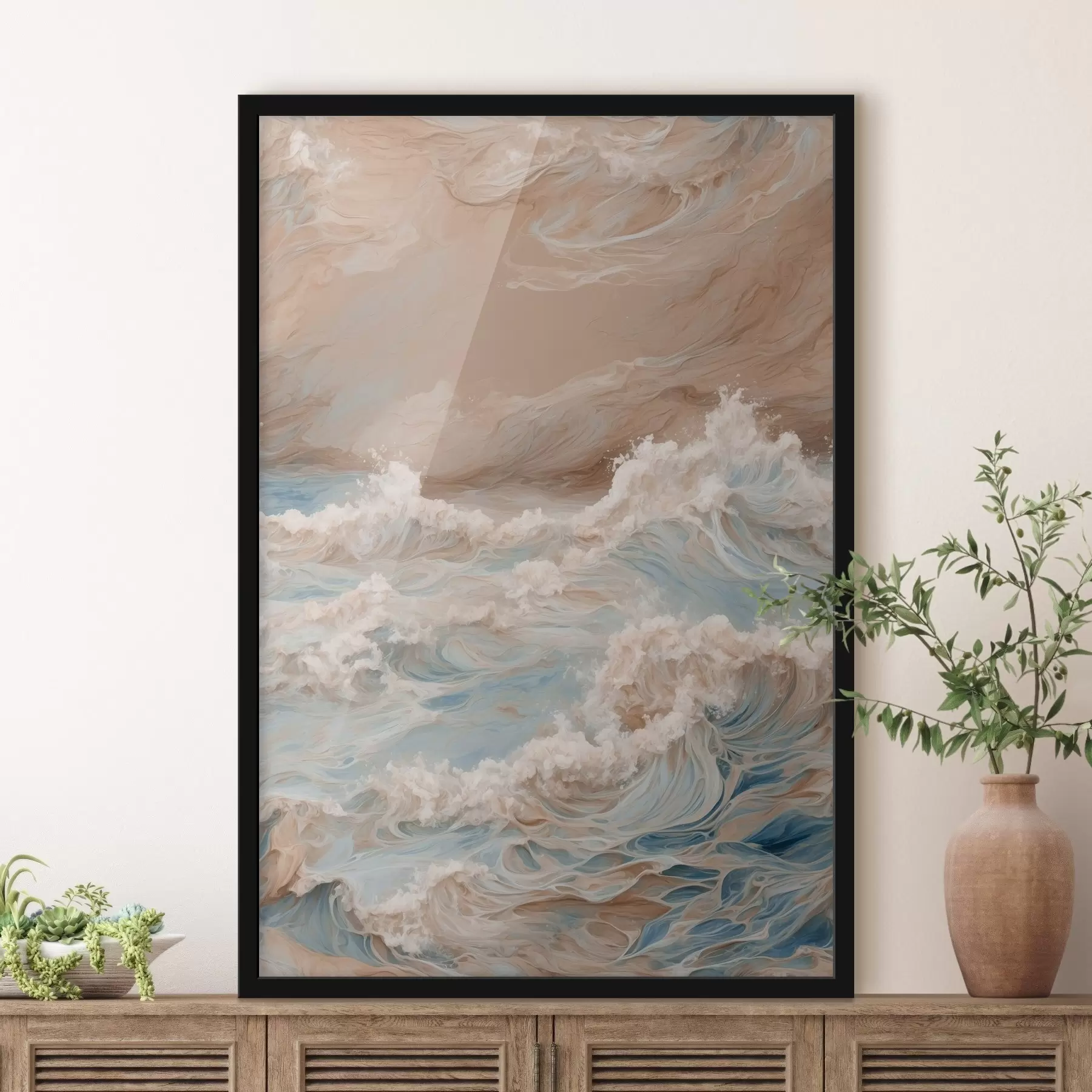 Tablouri Marea furioasă abstractă în stilul picturii în ulei f42539