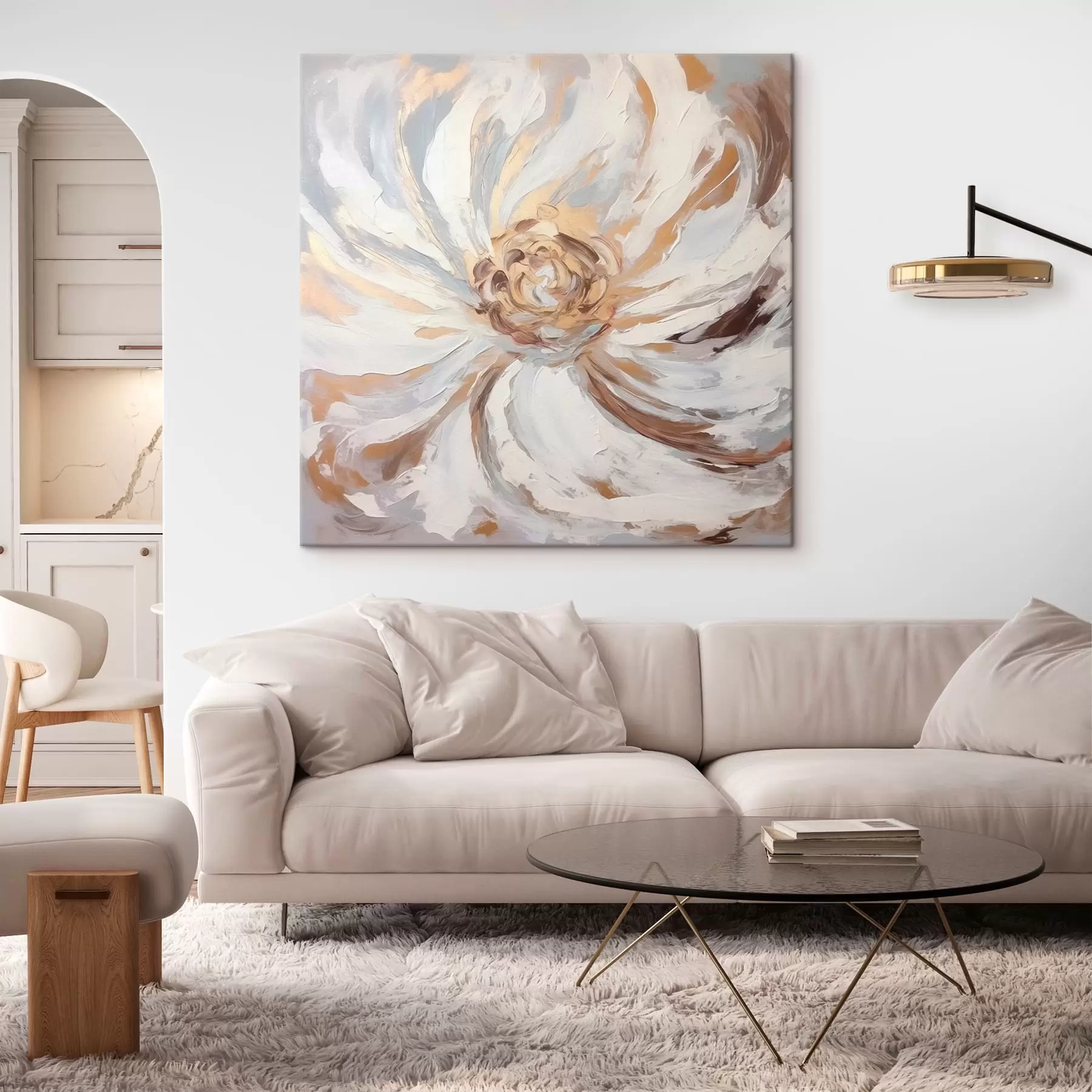 Tablouri Tendință floare albă mare s42636