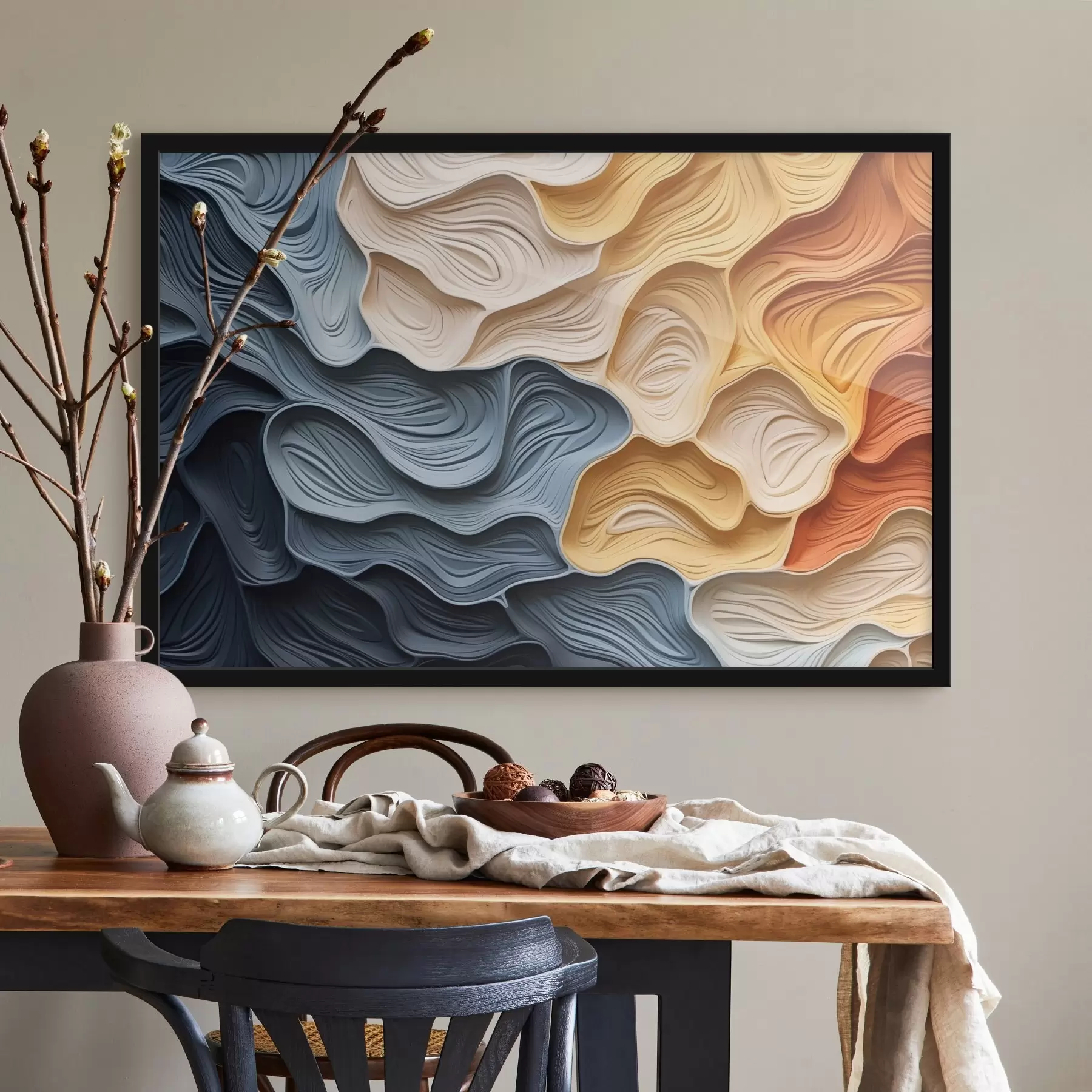 fototapet Culoare abstractă straturi de textură f42647