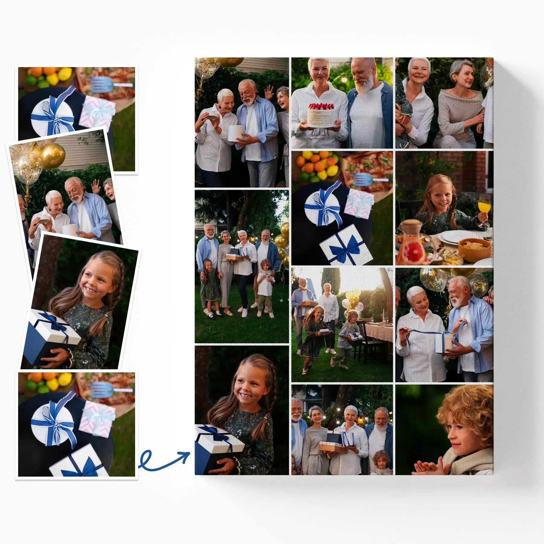 Tablouri Tablou collage pe pânză ca cadou pentru aniversare s42738