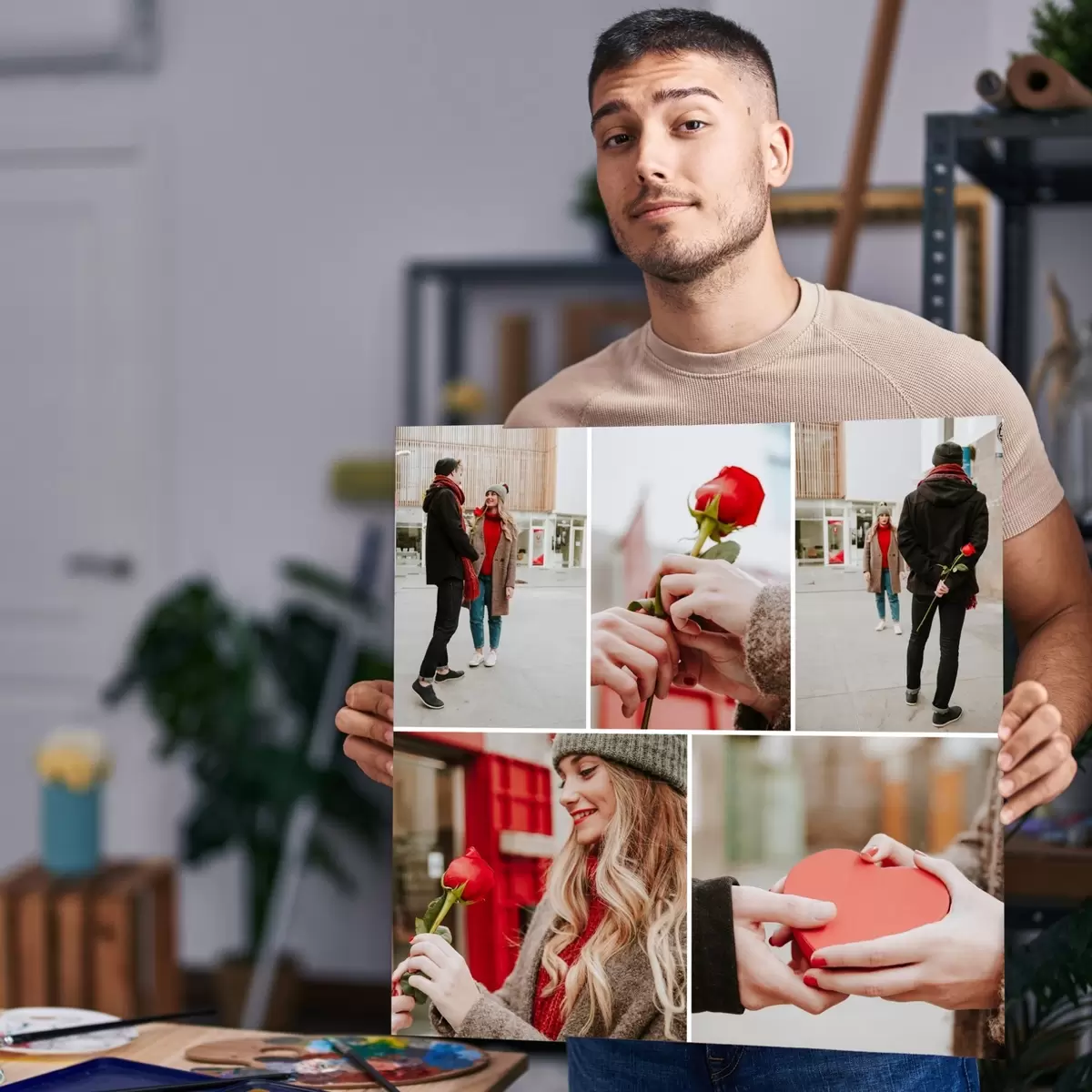 Tablouri Cumpărați un collage foto pe pânză ca cadou s42808