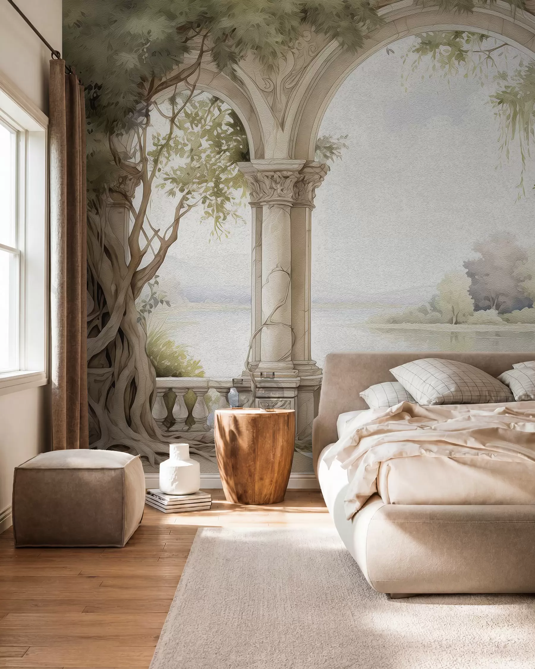 fototapet Desen în stil ulei de arc w02976