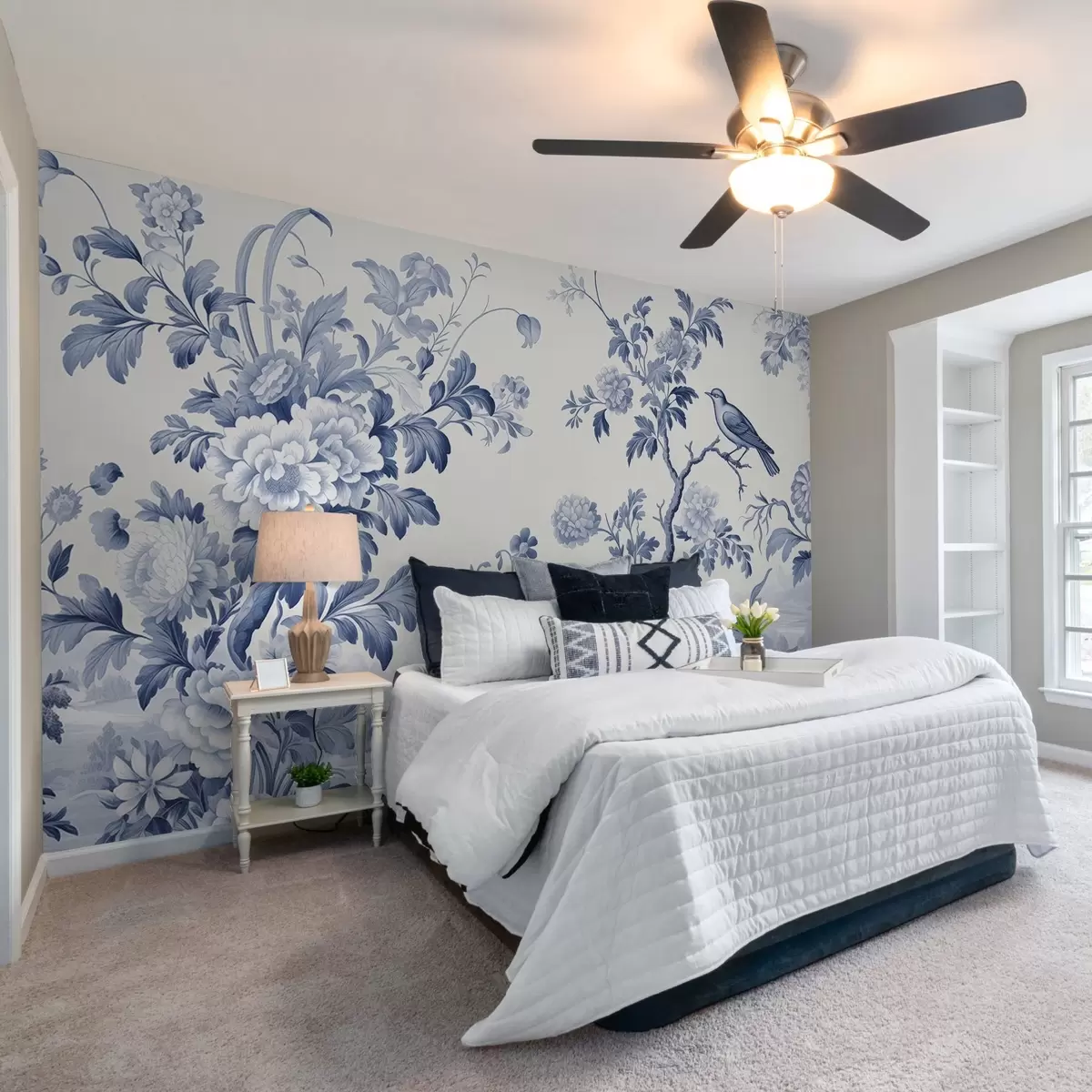 fototapet Grădină pictată în monocromie w02977