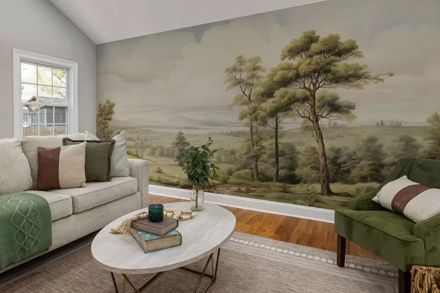 fototapet Peisaj modern acuarelă w02978