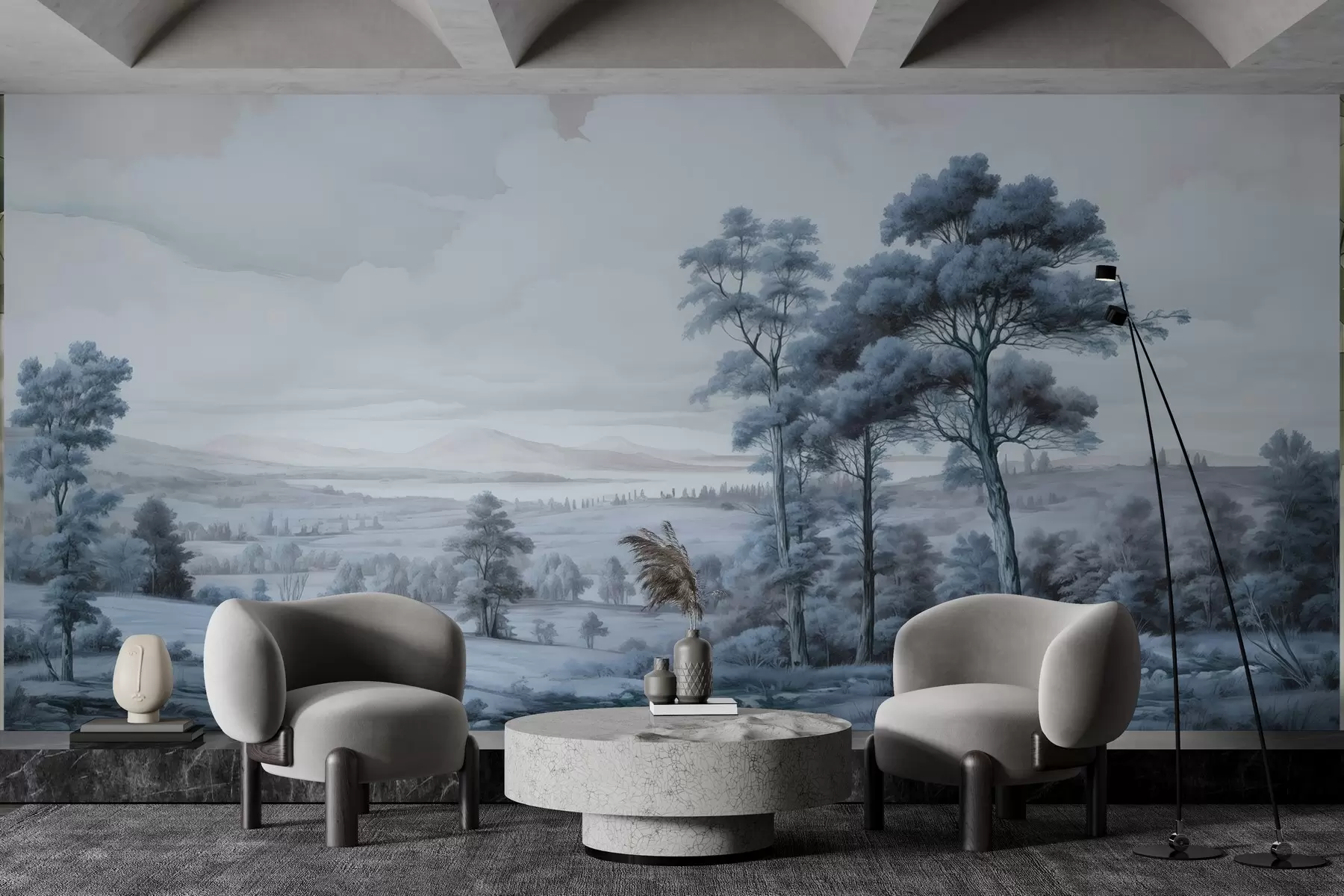 fototapet Peisaj modern acuarelă w02978v1