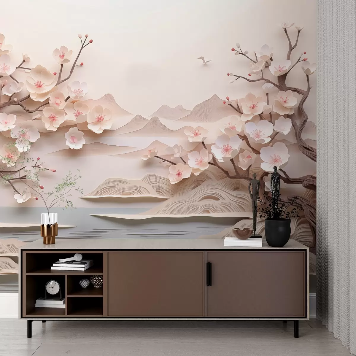 fototapet Abstract sakura w02990