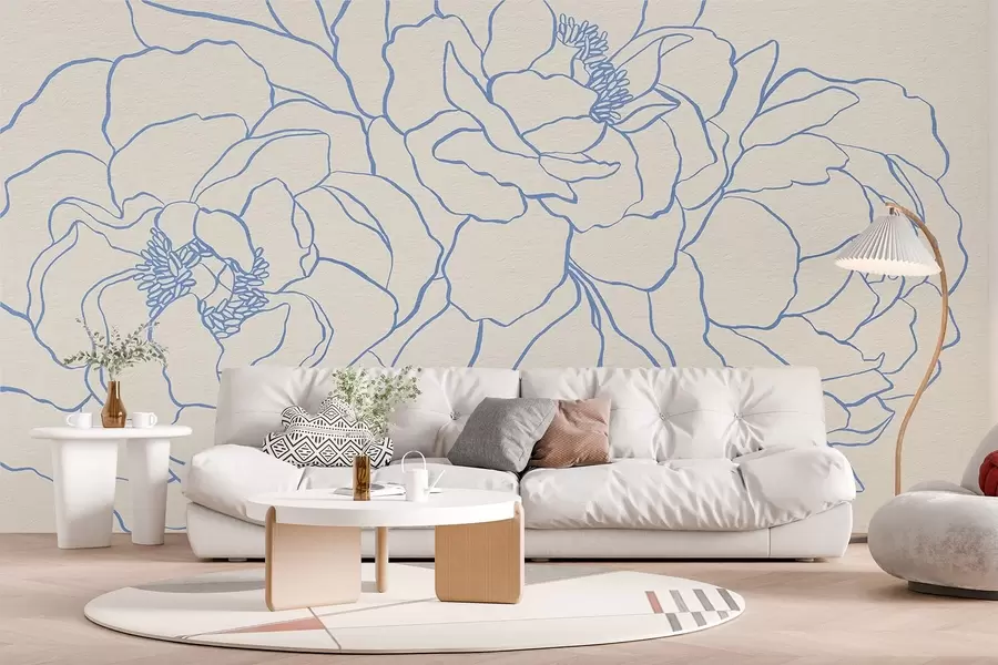 fototapet Trandafiri minimaliști w08714v1