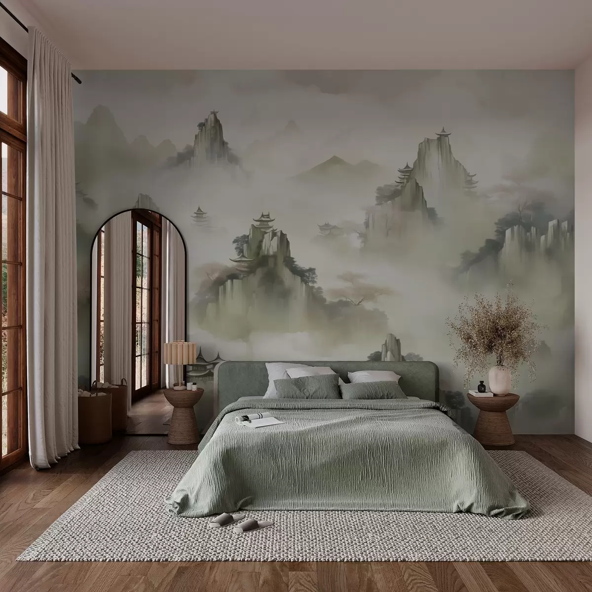 fototapet Rock topuri imitație acuarelă w03036