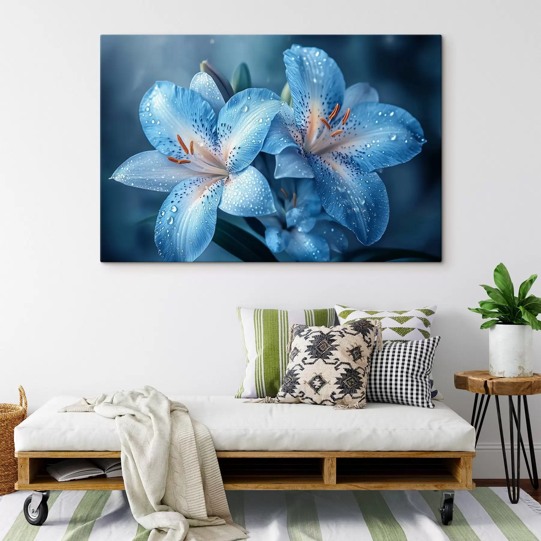 fototapet Crini albaștri s42848