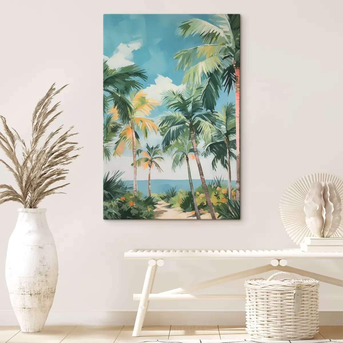 Tablouri Palm grove de mare imitație de pictura s42840