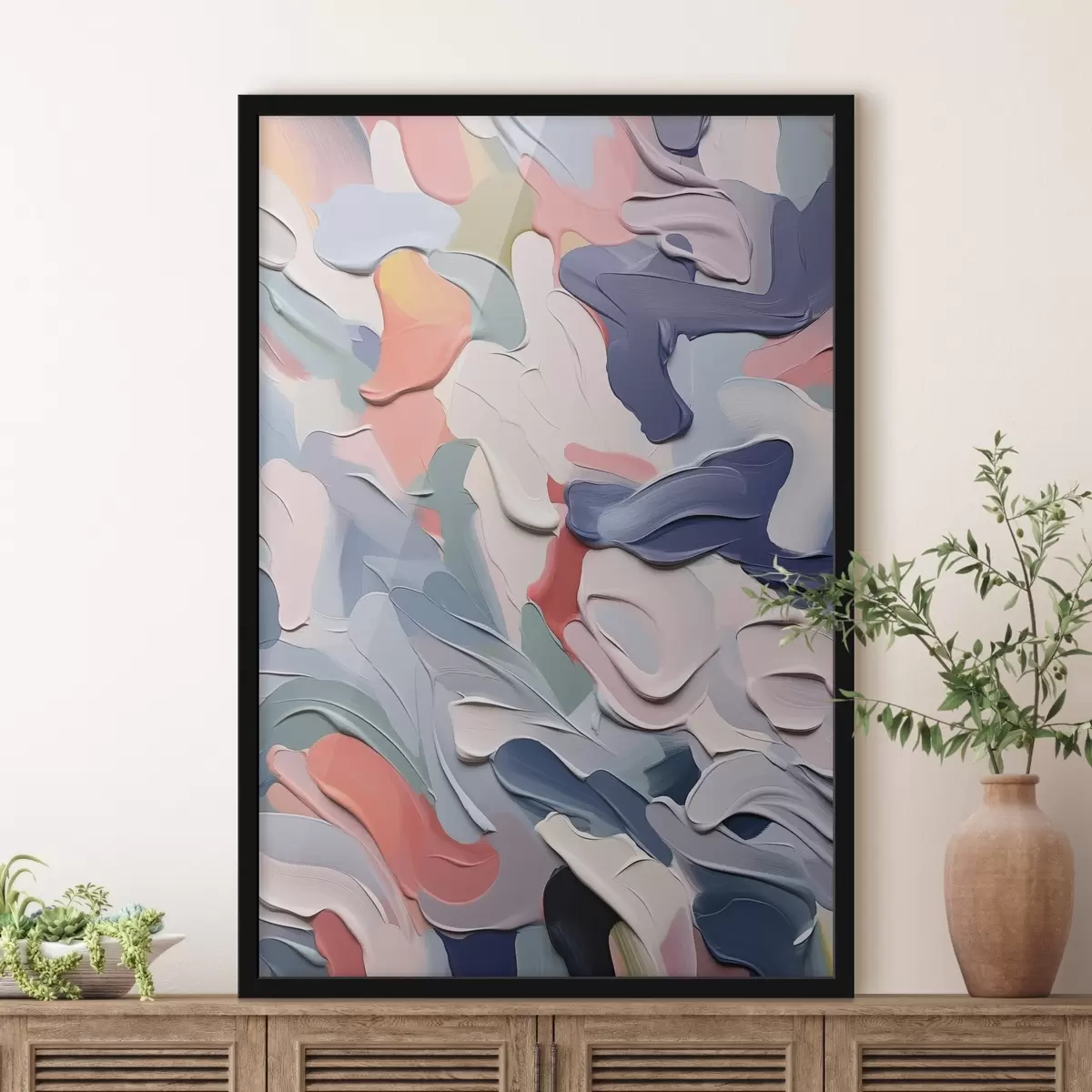 Poster Abstracție imitație de lovituri de pensulă f42839