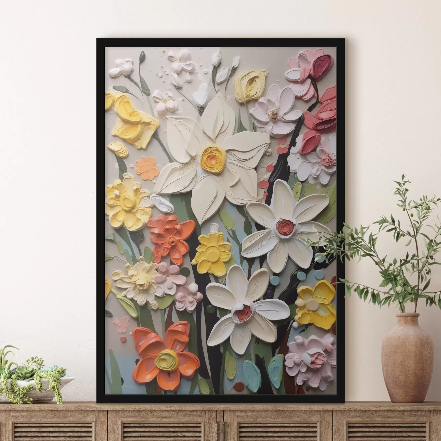 Tablouri Flori imitație de lovituri f42845