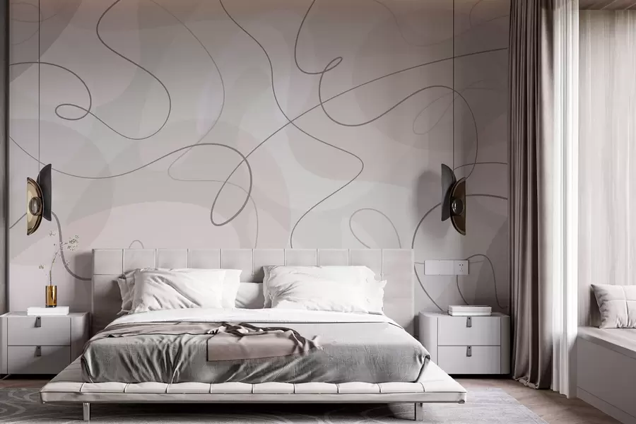 fototapet Tendința liniilor și formelor abstracte w03059